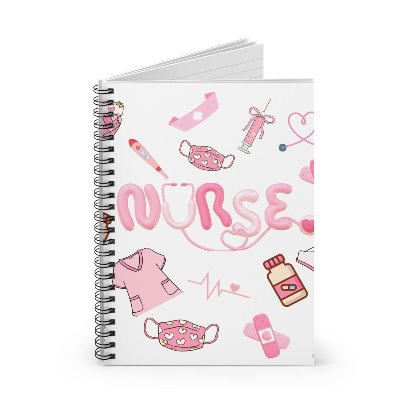 Nurse Themed Spiral Notebook - Perfect Gift for Healthcare Workers